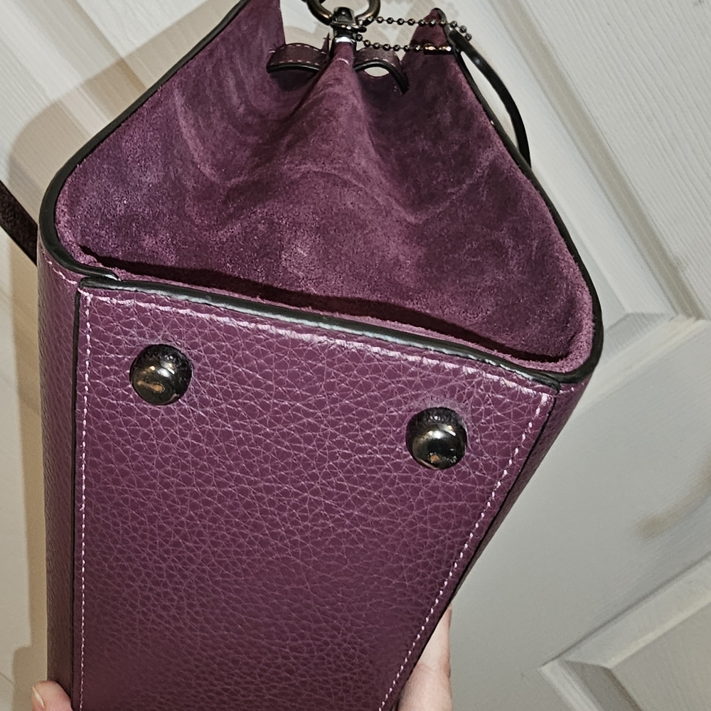 Coach NWT Boysenberry Lane Carryall Satchel - Picture 12 of 16